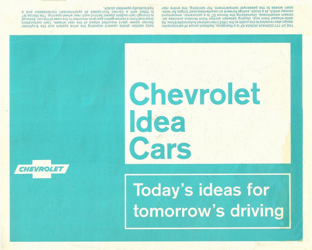 1964 Chevrolet Idea Cars Foldout